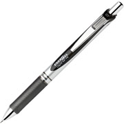 Pentel Energel RTX Retractable Liquid Gel-Ink Pens, Medium Point, Black, Dozen