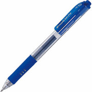 Pentel Hybrid Gel Grip RTX Retractable Pens, Bold Point, Blue, Dozen