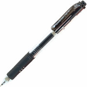 Pentel Hybrid Gel Grip RTX Retractable Pens, Medium Point, Black, Dozen