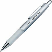 Pilot Dr. Grip LTD Retractable Gel-Ink Pen, Fine Point, Black Ink/Platinum Barrel