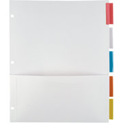 Pocket Dividers with Insertable Standard Tabs, Multicolor, 5-Tab