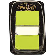 Post-it 1" Bright Green Flags, 2/Pack