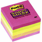 Post-it 3" x 3" Assorted Neon Super Sticky Notes
