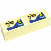 Post-it Pop-up Notes 3" x 5" Canary Yellow, 12 Pack