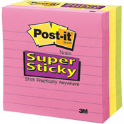 Post-it Super Sticky, 4" x 4" Tropical Notes
