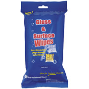 Pre-moistened Glass & Surface Wipes