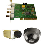 Q-See 4 Channel PCI DVR Card w/2 CMOS Color Cameras