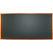 Quartet 4x8 Black Magnetic Chalkboard w/Oak Frame