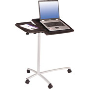 RTA Techni-Mobili Adjustable Laptop Cart, Espresso