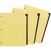 Red Leather Tab Dividers, 1-31