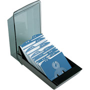 Rolodex 200 Card Covered Business Card File, 2 5/8 x 4