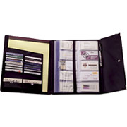 Rolodex 240-Card Black Faux Leather Business Card Book