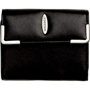 Rolodex 36-Card Black Faux Leather Compact Business Card Book
