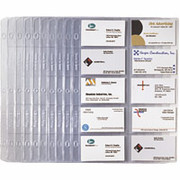Rolodex Business Card Refill Pages, 10/Pack