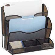Rolodex Expressions Black Wire Mesh Desktop File Stand