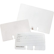 Rolodex Refill Cards, 2 1/4" x 4", White