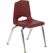 Royal Seating 1101 Series Stack Chair - 12" Height/Burgundy Chrome