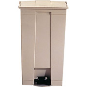 Rubbermaid 23 Gallon Fire-Safe Step-On Receptacle, 32 5/8"H, Beige