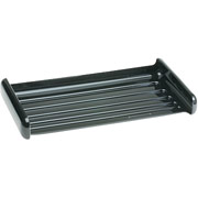 Rubbermaid Image Black Plastic Stackable Side-Load Legal-Size Tray