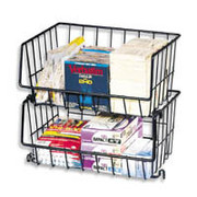 Rubbermaid Shelf Savers Stackable Small Wire Basket
