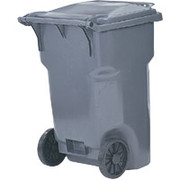 Rubbermaid Square Brute Big Wheel 50-Gallon Container with Lid