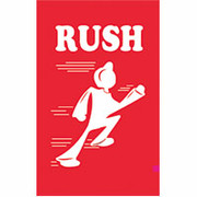 "Rush" Shipping Label, 4" x 6"