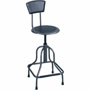SAFCO Diesel Industrial High Base Stool with Back
