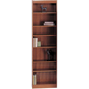SAFCO Workspace Veneer Baby 24" Wide Bookcase, Medium Oak, 7-Shelf