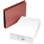 SJ Paper Full End Tab Expanding File Pockets, Legal, 4" Expansion, 10/Box