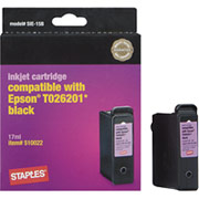 STAPLES Black Ink Cartridge Compatible with Epson T026201