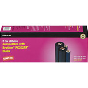 STAPLES Fax Refill Compatible with Brother PC-202RF, 2/Pack