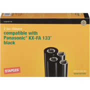 STAPLES Fax Refill Rolls Compatible with Panasonic KX-FA133, 2/Pack