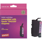 STAPLES Magenta Ink Cartridge Compatible with Epson T042320