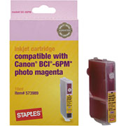 STAPLES Photo Magenta Ink Cartridge Compatible with Canon BCI-6PM