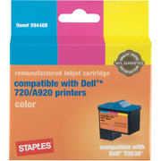 STAPLES Remanufactured Color Ink Cartridge Compatible with Dell T0530