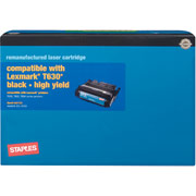 STAPLES Remanufactured Toner Cartridge Compatible with Lexmark 12A7362