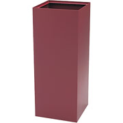 Safco 37-Gallon Recycling Container, Burgundy, 38"H