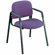 Safco Cava Collection Straight-Leg Guest Chairs, Plum