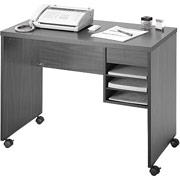 Safco Mobile Computer Stand with Drawer, Gray