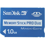 SanDisk 1GB Memory Stick Pro Duo