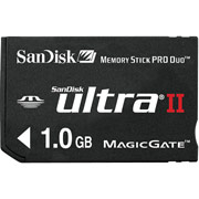 SanDisk 1GB Ultra II Memory Stick Pro Duo