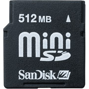 SanDisk 512MB miniSD Card