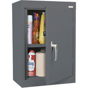 Sandusky Solid Single Door Cabinet, Charcoal