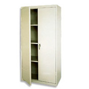Sandusky Standard Storage Cabinet, 72"H x 30"W x 15"D, Putty