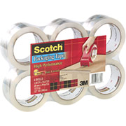 Scotch High-Performance Sure-Start Packaging Tape, Clear, 1.88" x 54.6 yds, 6 Rolls