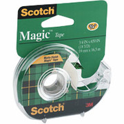 Scotch Magic Tape with Refillable Dispenser, 1/2" x 450", 1" Core
