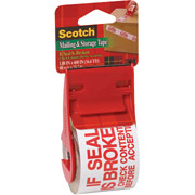 Scotch Mailing and Storage Tape, "If Seal Is Broken, Check Contents Before Accepting"