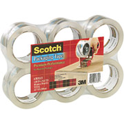 Scotch Premium-Performance Packaging Tape, Clear, 1.88" x 54.6 yds, 6 Rolls