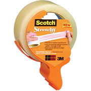 Scotch Stretchy Tape with Refillable Dispenser, 1.88" x 30 Yards