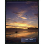 "Serenity" Framed Motivational Print